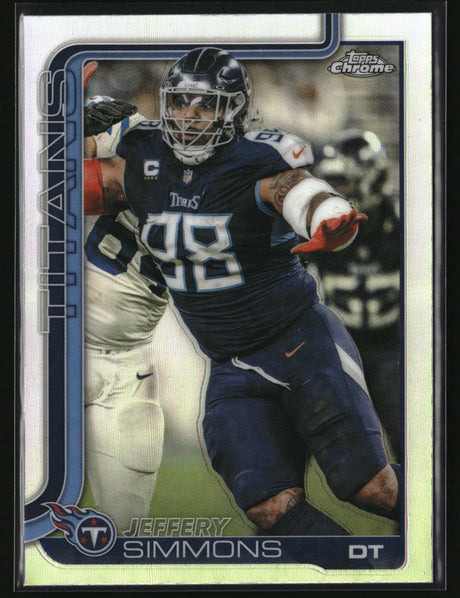 Jeffery Simmons 2025 Topps Chrome - Topps Refractor #289