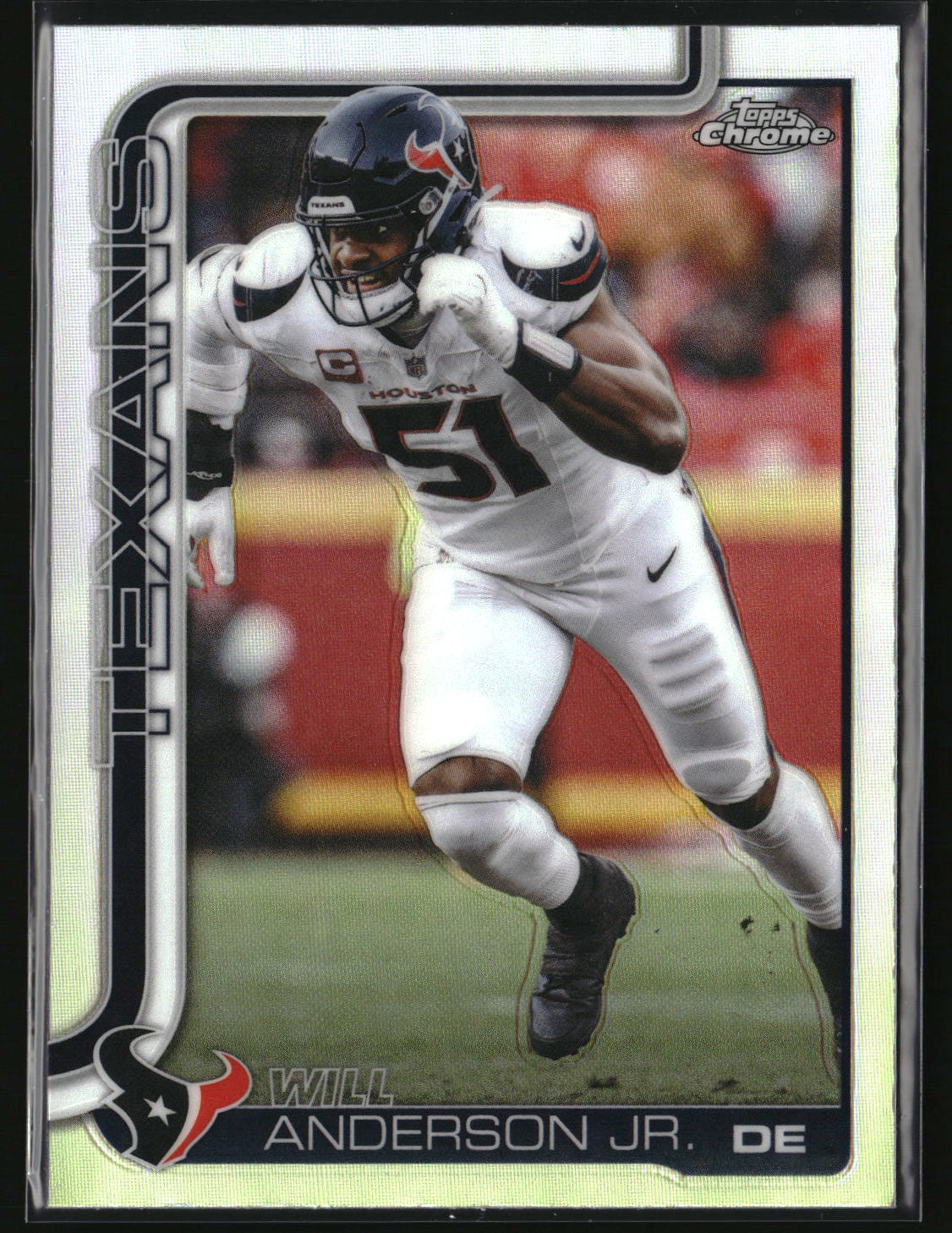 Will Anderson Jr. 2025 Topps Chrome - Topps Refractor #121