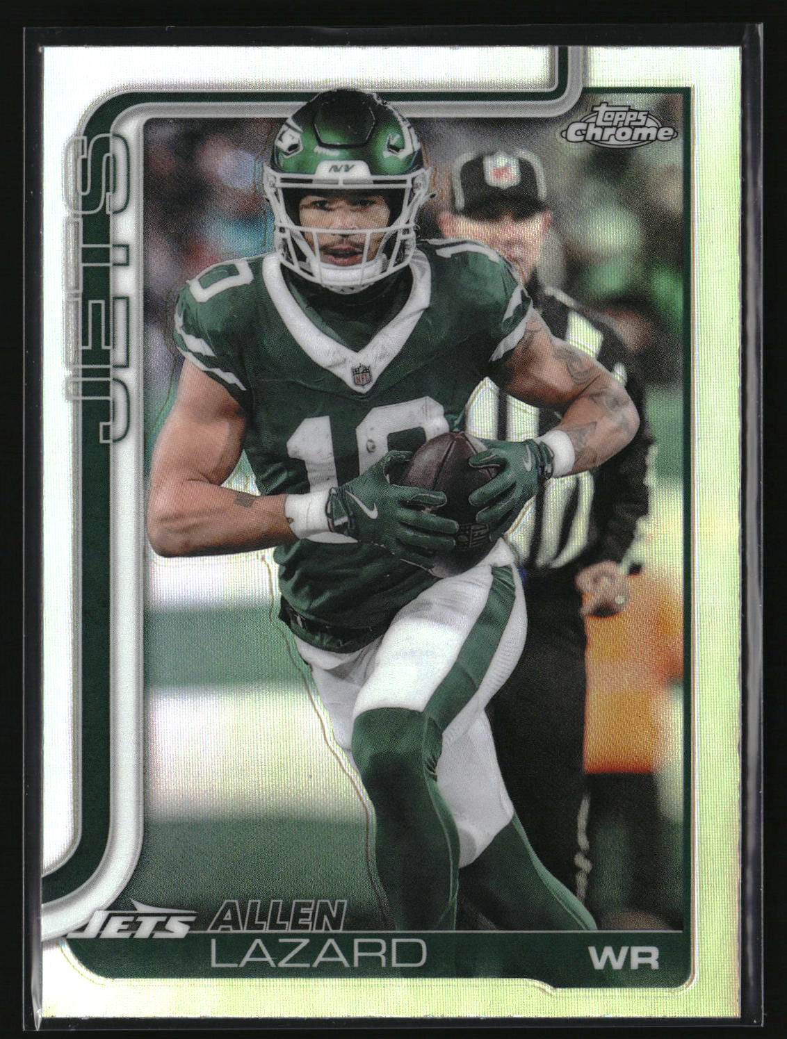 Allen Lazard 2025 Topps Chrome - Topps Refractor #236