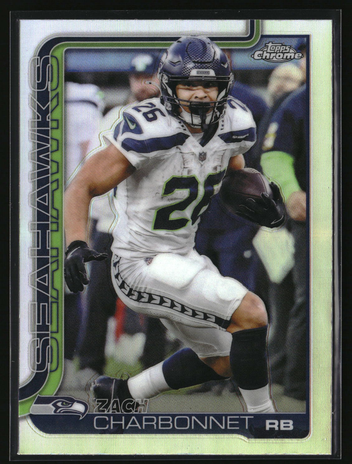 Zach Charbonnet 2025 Topps Chrome - Topps Refractor #279
