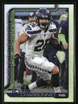 Zach Charbonnet 2025 Topps Chrome - Topps Refractor #279