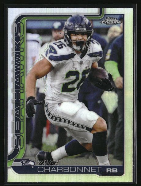 Zach Charbonnet 2025 Topps Chrome - Topps Refractor #279