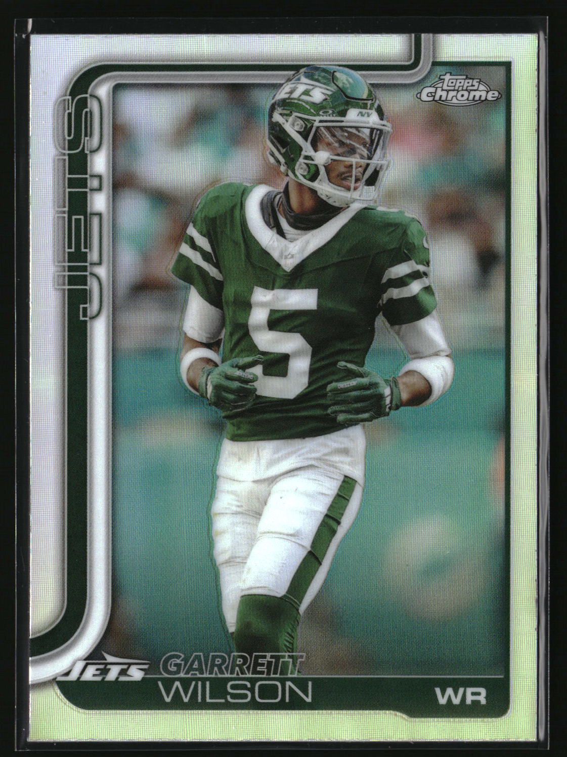 Garrett Wilson 2025 Topps Chrome - Topps Refractor #235