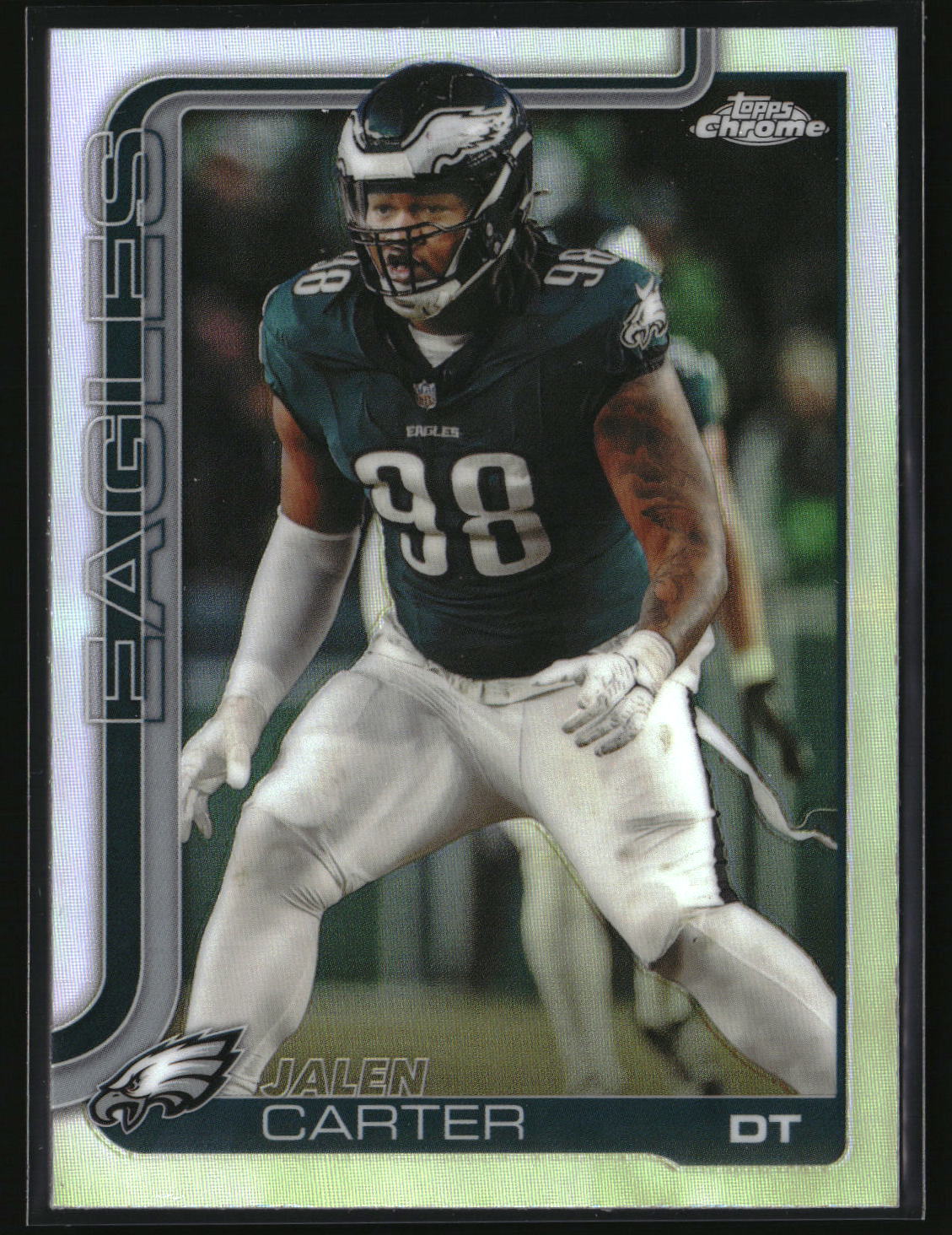 Jalen Carter 2025 Topps Chrome - Topps Refractor #250