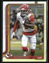 Xavier Worthy 2025 Topps Chrome - Topps Refractor #145