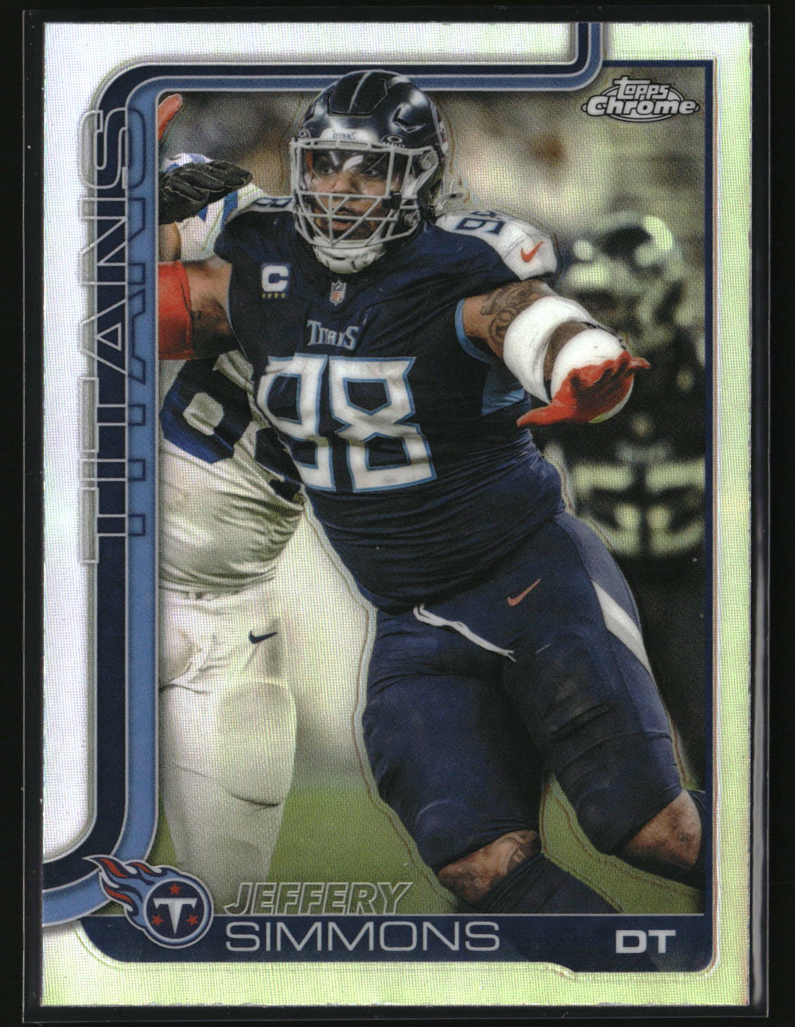 Jeffery Simmons 2025 Topps Chrome - Topps Refractor #289