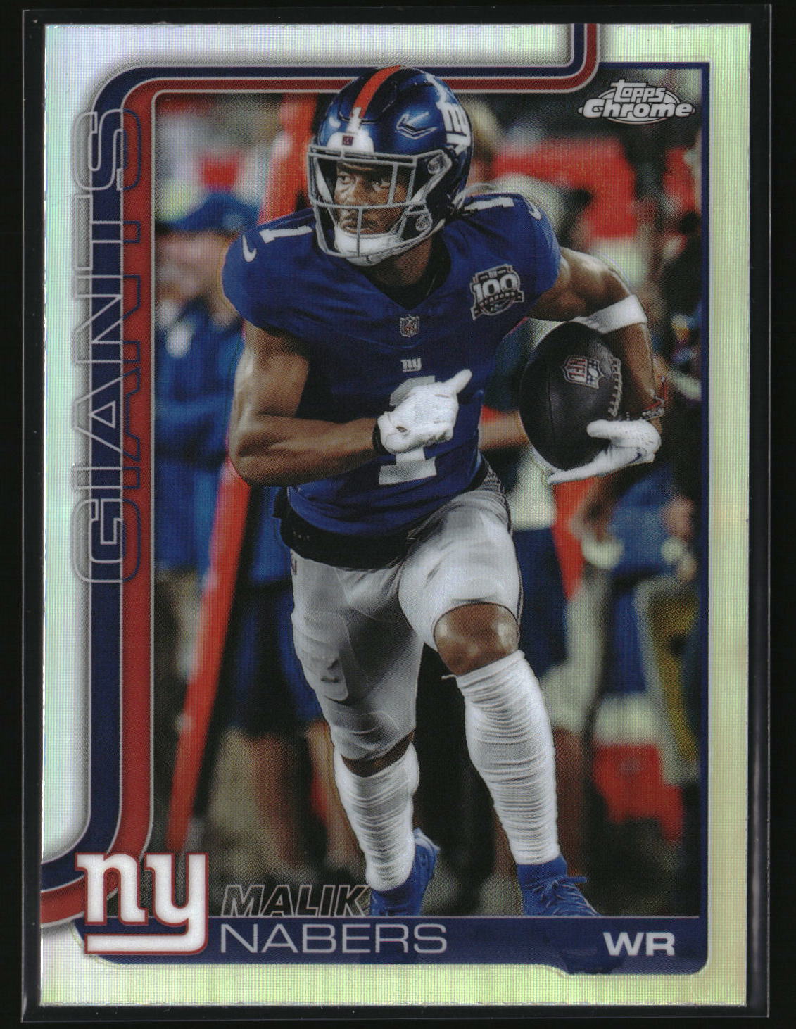 Malik Nabers 2025 Topps Chrome - Topps Refractor #225
