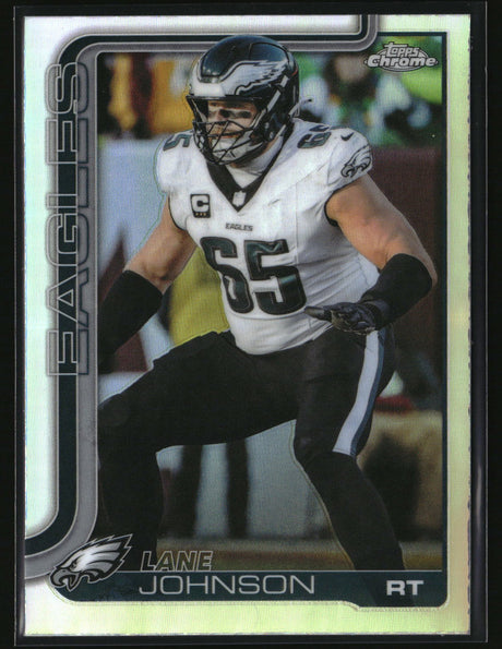 Lane Johnson 2025 Topps Chrome - Topps Refractor #246