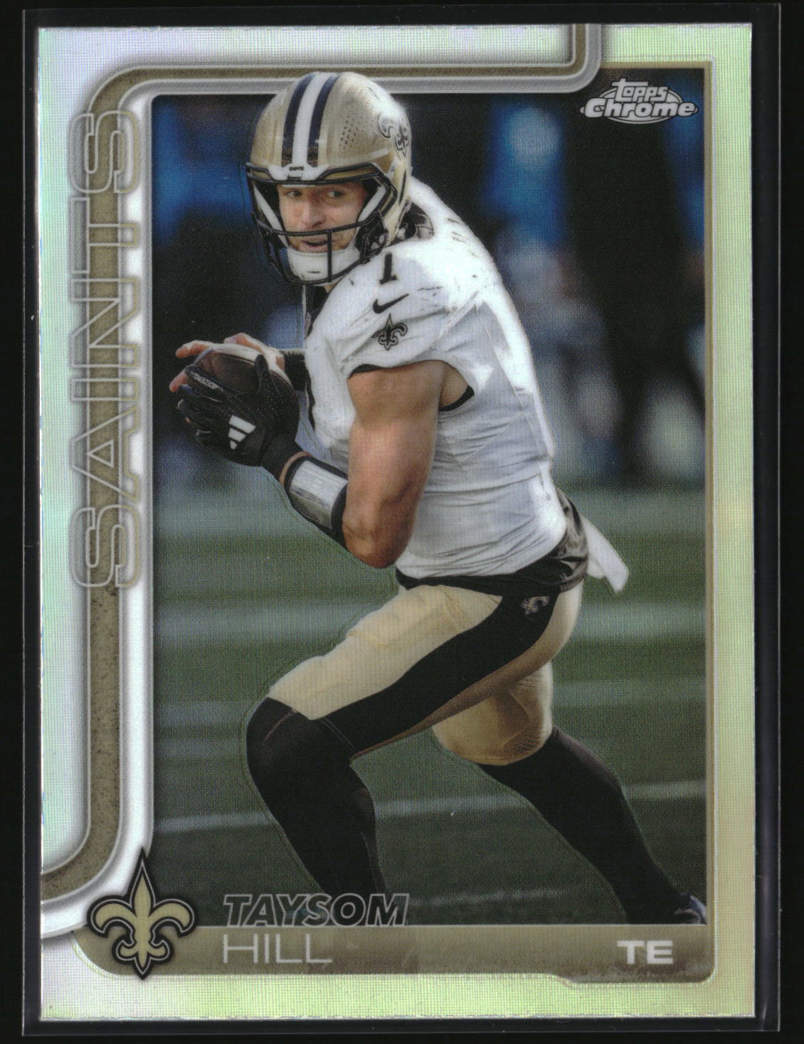 Taysom Hill 2025 Topps Chrome - Topps Refractor #222