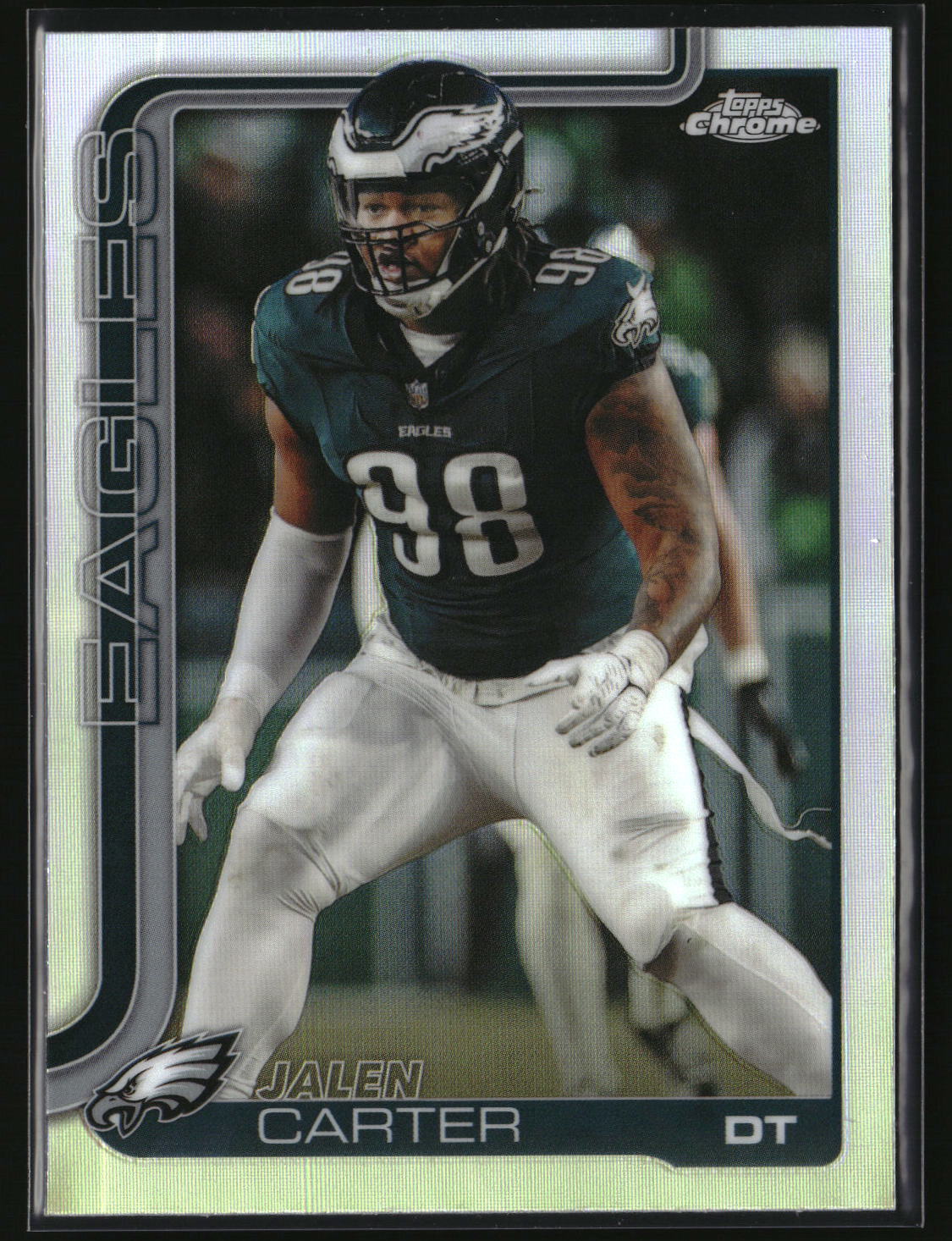 Jalen Carter 2025 Topps Chrome - Topps Refractor #250