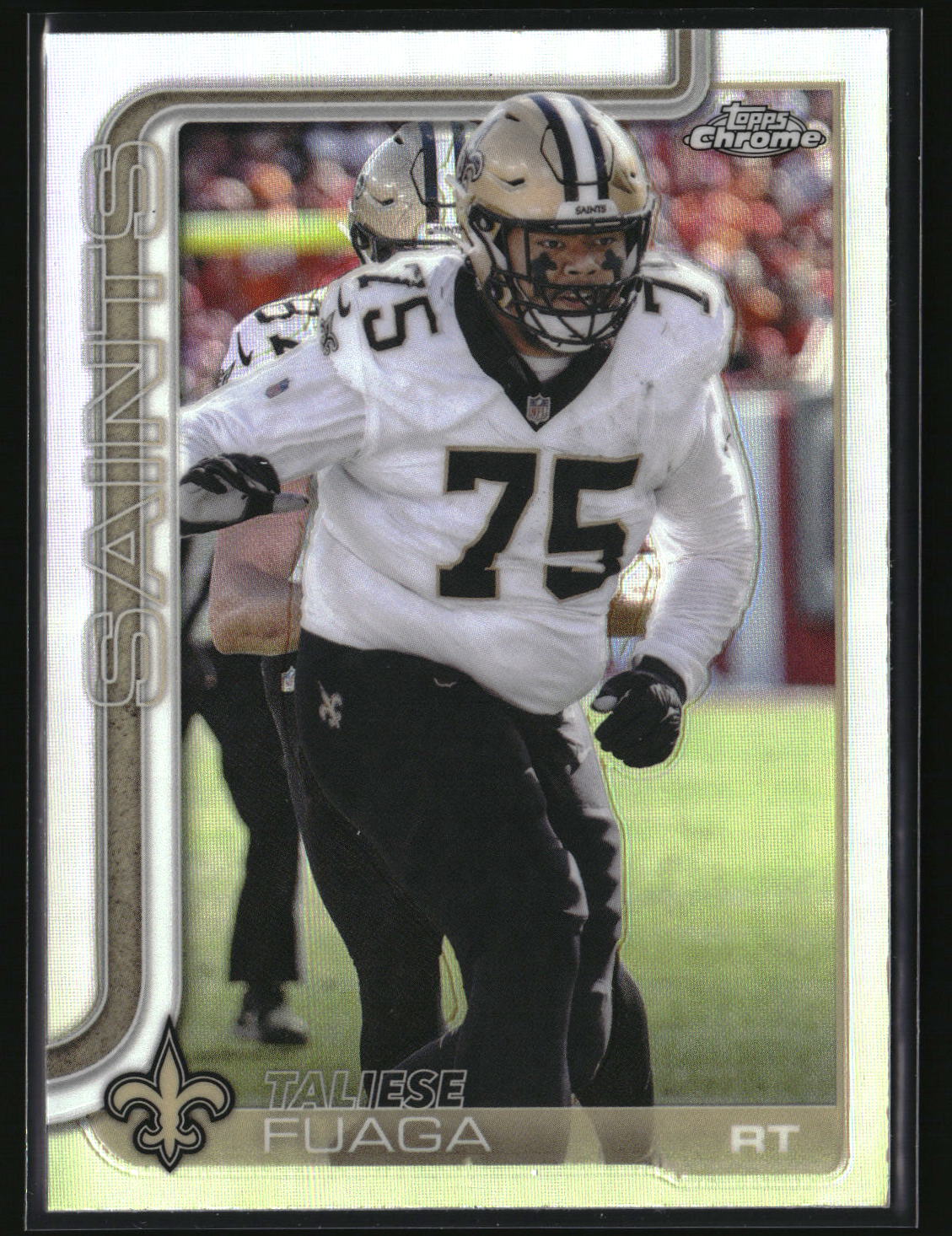 Taliese Fuaga 2025 Topps Chrome - Topps Refractor #219
