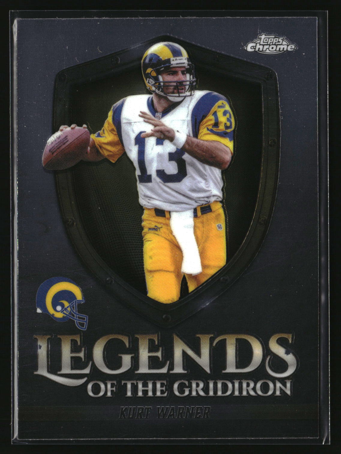 Kurt Warner 2025 Topps Chrome Legends of the Gridiron #LOG-1