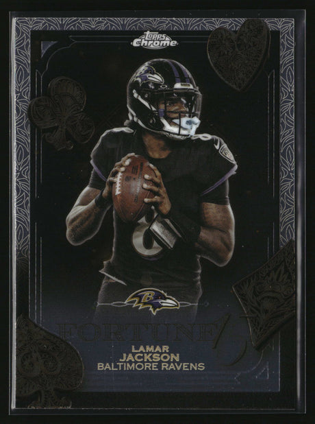 Lamar Jackson 2025 Topps Chrome Fortune 15 #F15-1