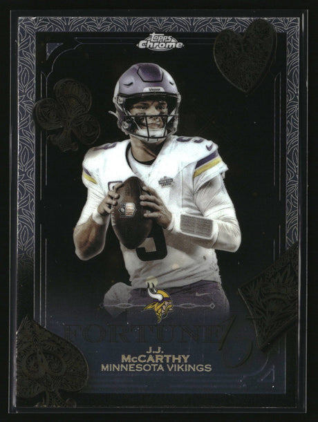 J.J. McCarthy 2025 Topps Chrome Fortune 15 #F15-18