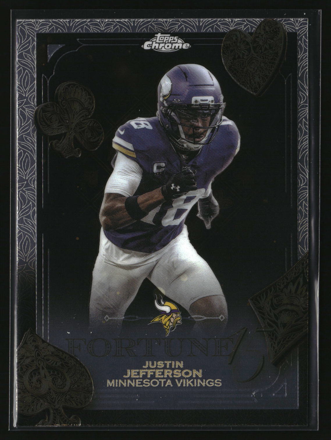 Justin Jefferson 2025 Topps Chrome Fortune 15 #F15-4