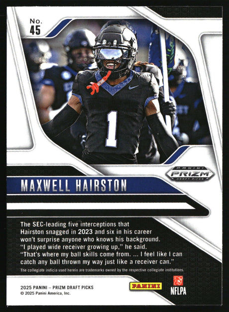 Maxwell Hairston 2025 Panini Prizm Draft Picks #45