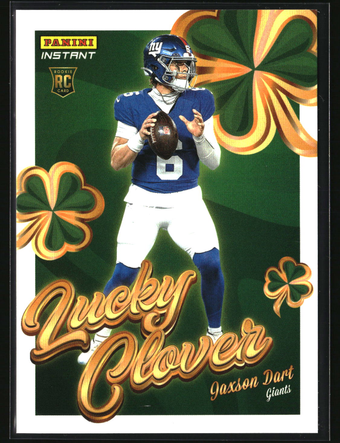 Jaxson Dart 2025 Panini Instant Lucky Clover #14