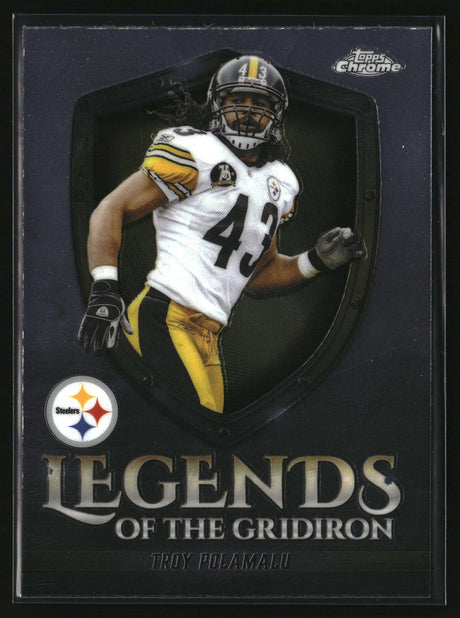 Troy Polamalu 2025 Topps Chrome Legends of the Gridiron #LOG-33