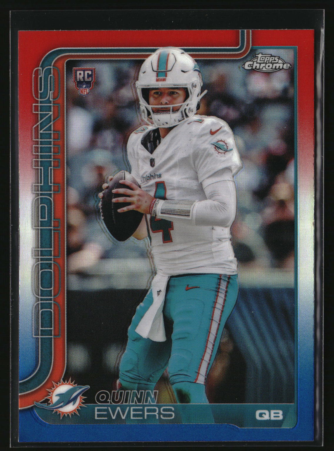 Quinn Ewers 2025 Topps Chrome Red White and Blue Refractor #316