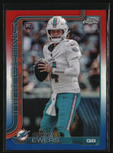Quinn Ewers 2025 Topps Chrome Red White and Blue Refractor #316