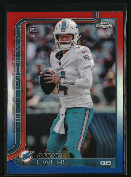 Quinn Ewers 2025 Topps Chrome Red White and Blue Refractor #316