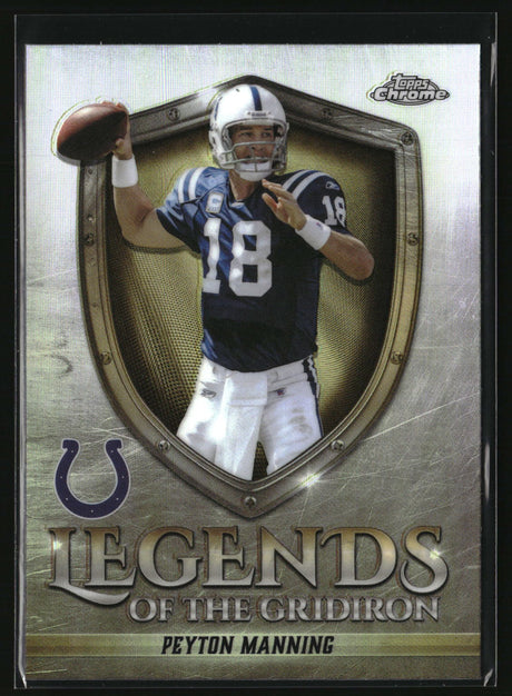 Peyton Manning 2025 Topps Chrome Legends of the Gridiron Refractor #LOG-10