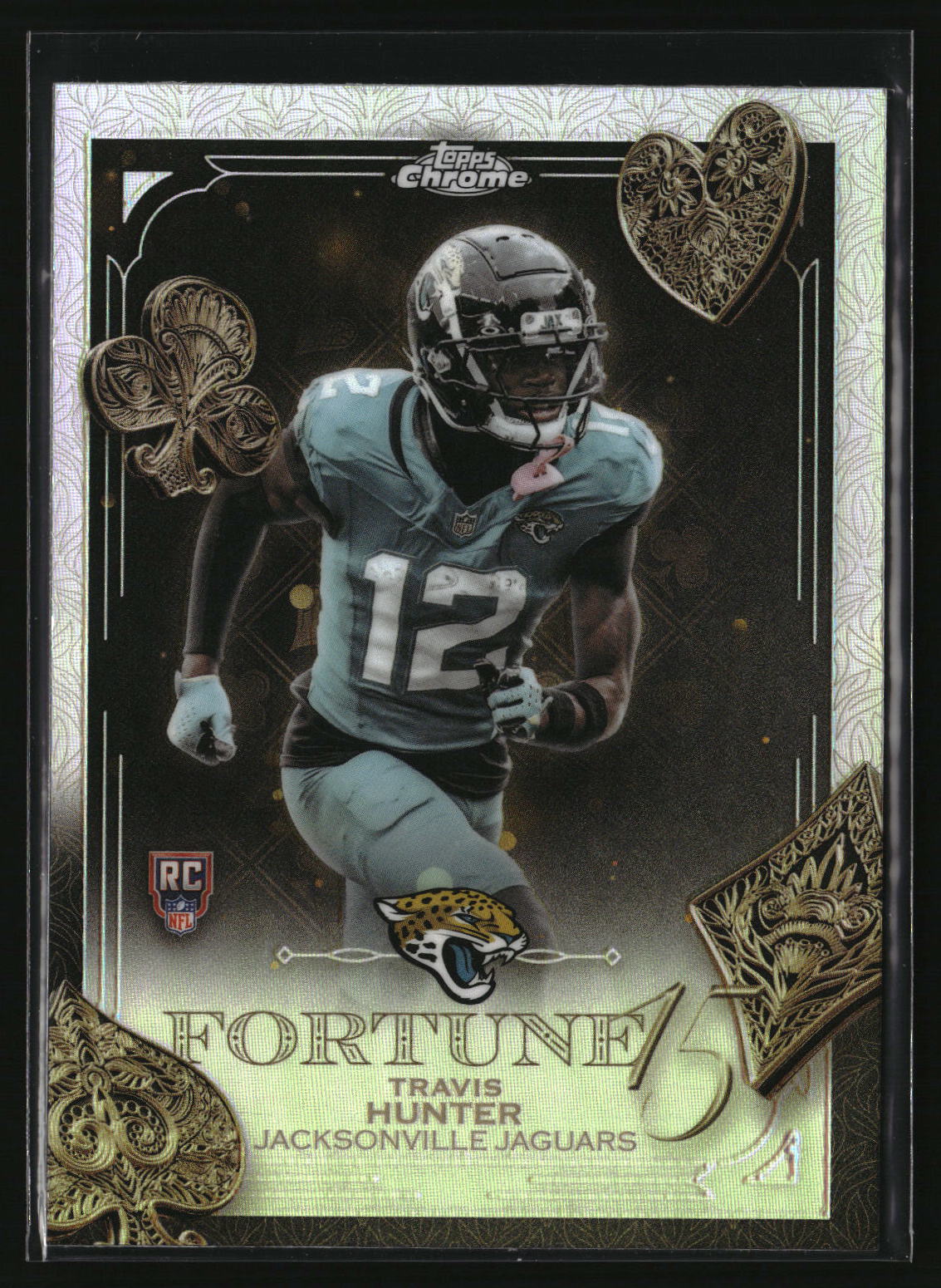 Travis Hunter 2025 Topps Chrome Fortune 15 Refractor #F15-20