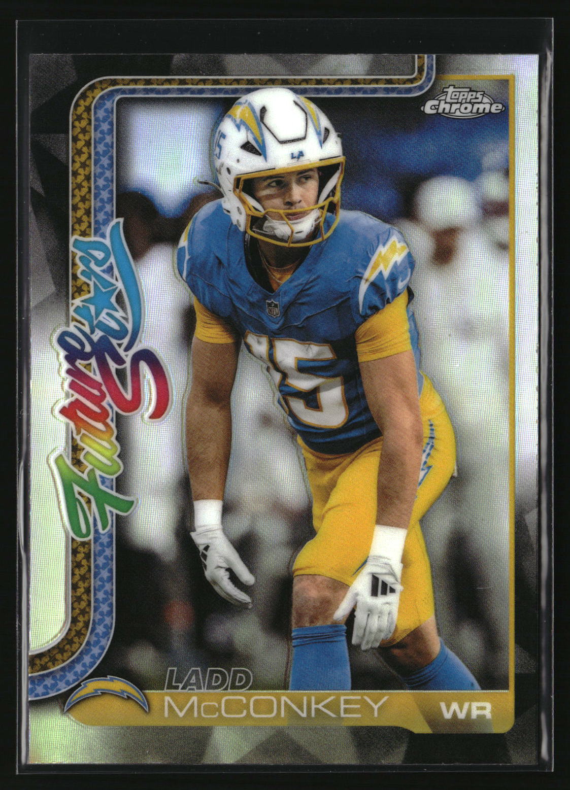 Ladd McConkey 2025 Topps Chrome Future Stars Refractor #FS-3