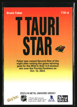 Brock Faber 2023-24 SkyBox Metal Universe T Tauri Star #TTP-4