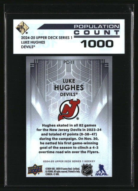 Luke Hughes 2024-25 Upper Deck Population Count 1000 #PC-11