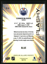 Connor McDavid 2025-26 Upper Deck Allure Flashy Forwards Blue #FF-6