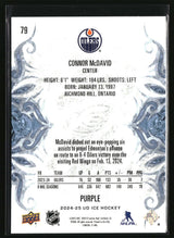 Connor McDavid 2024-25 Upper Deck Ice Purple #79