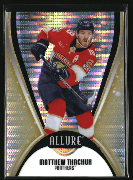 Matthew Tkachuk 2025-26 Upper Deck Allure Gold Glitter Bomb #77 #/199