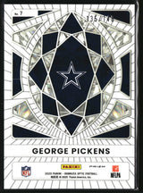 George Pickens 2025 Donruss Optic Diamond Hands Black Pandora #7 #/149