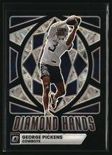 George Pickens 2025 Donruss Optic Diamond Hands Black Pandora #7 #/149