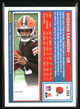 Shedeur Sanders 2025 Donruss Optic Blue Hyper #203