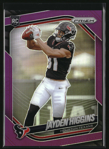Jayden Higgins 2025 Panini Prizm Purple #376 #/125