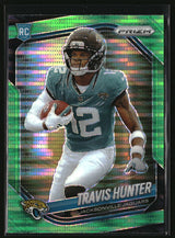 Travis Hunter 2025 Panini Prizm Neon Green Pulsar #301