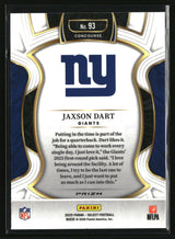 Jaxson Dart 2025 Panini Select Black and Red Prizm Shock #93