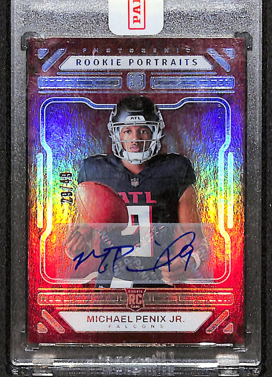 Michael Penix Jr. 2024 Panini Photogenic Autographs Silver #151 #/49