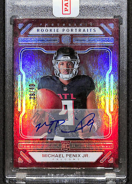Michael Penix Jr. 2024 Panini Photogenic Autographs Silver #151 #/49