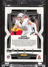 Maxx Crosby 2024 Panini Obsidian Gold #102 #/10