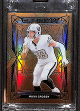 Maxx Crosby 2024 Panini Obsidian Gold #102 #/10