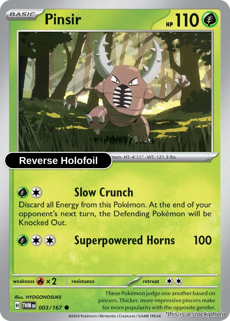 Pinsir - 003/167 - [TWM - SV06: Twilight Masquerade] - Reverse Holofoil