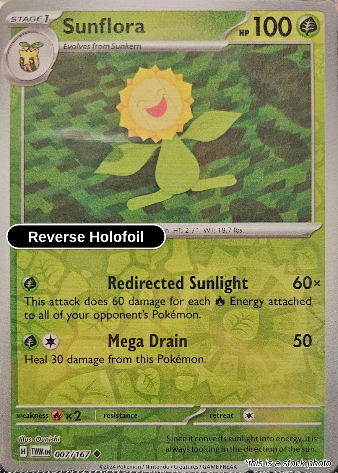 Sunflora - 007/167 - [TWM - SV06: Twilight Masquerade] - Reverse Holofoil