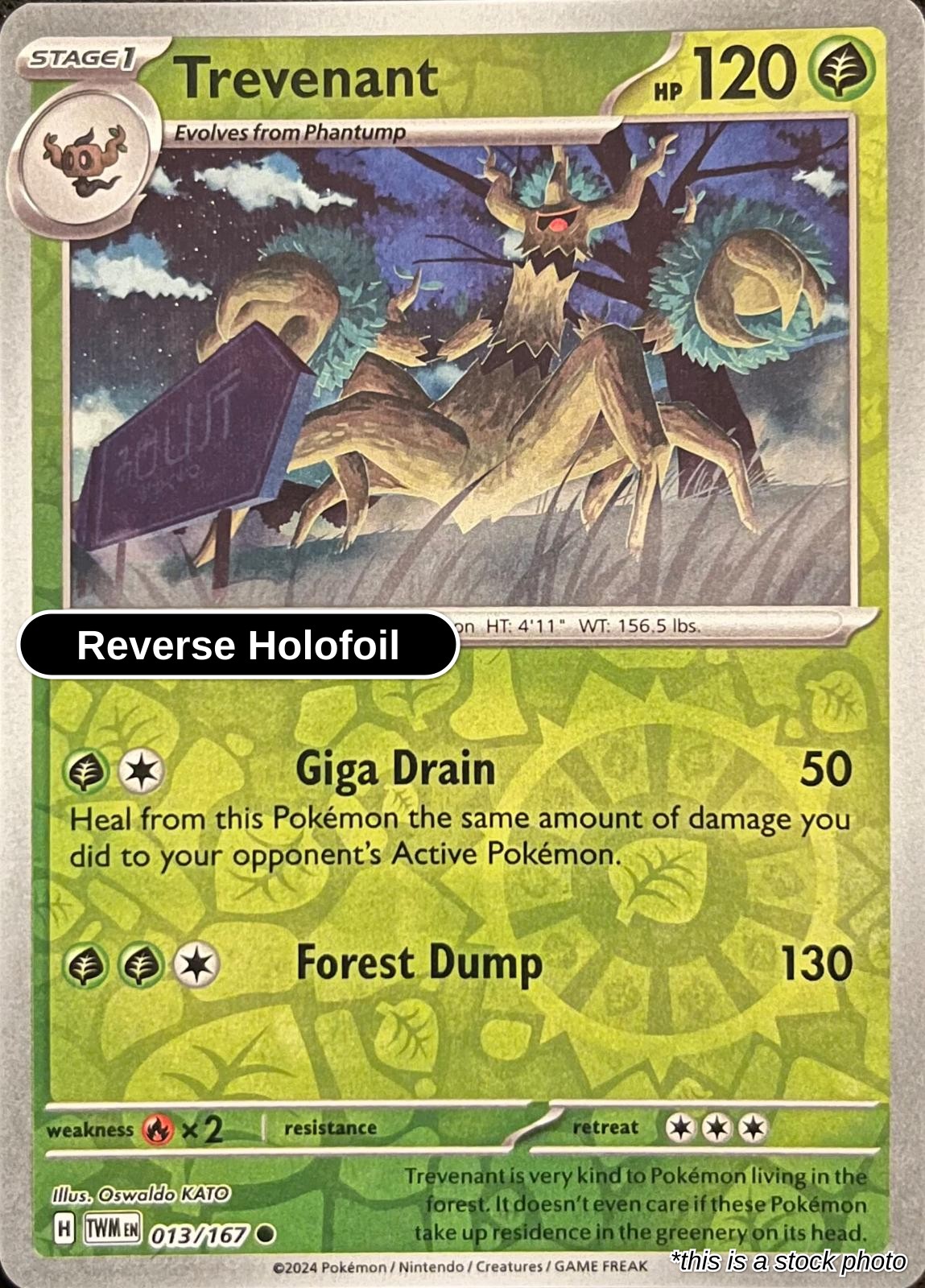 Trevenant - 013/167 - [TWM - SV06: Twilight Masquerade] - Reverse Holofoil