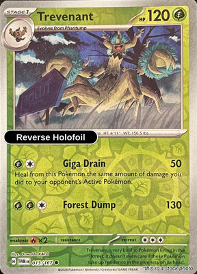 Trevenant - 013/167 - [TWM - SV06: Twilight Masquerade] - Reverse Holofoil