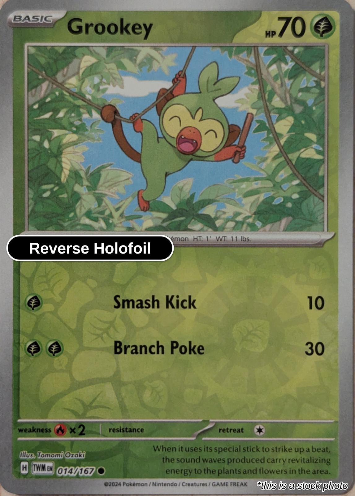 Grookey - 014/167 - [TWM - SV06: Twilight Masquerade] - Reverse Holofoil