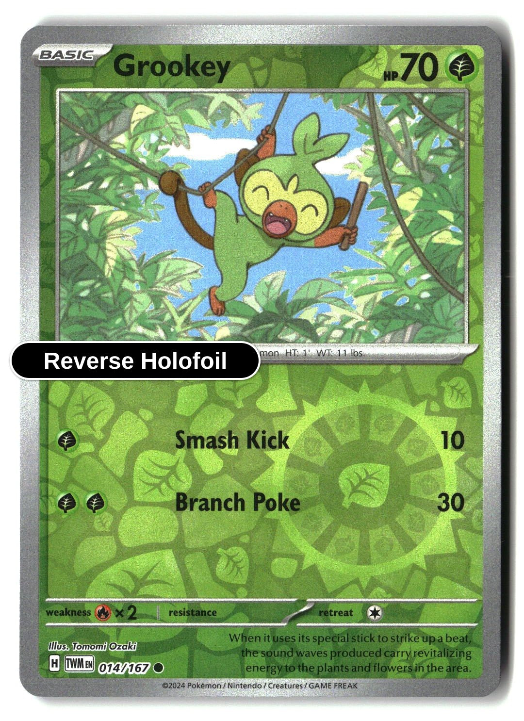 Grookey - 014/167 - [TWM - SV06: Twilight Masquerade] - Reverse Holofoil