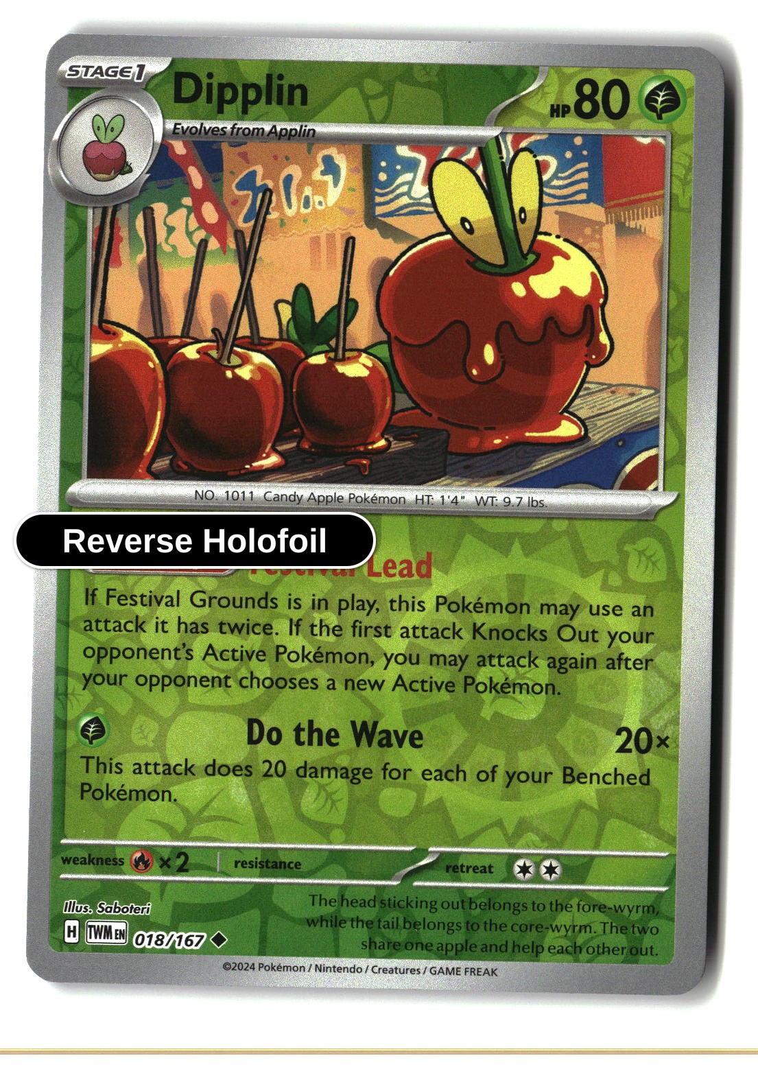 Dipplin - 018/167 - [TWM - SV06: Twilight Masquerade] - Reverse Holofoil